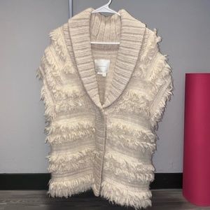 BY ANTHROPOLOGIE FUZZY SWEATER VEST